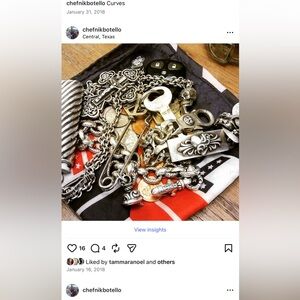 Chrome Hearts Co creator- - Leonard Kamhout -Sterling Silver Chain Bracelet